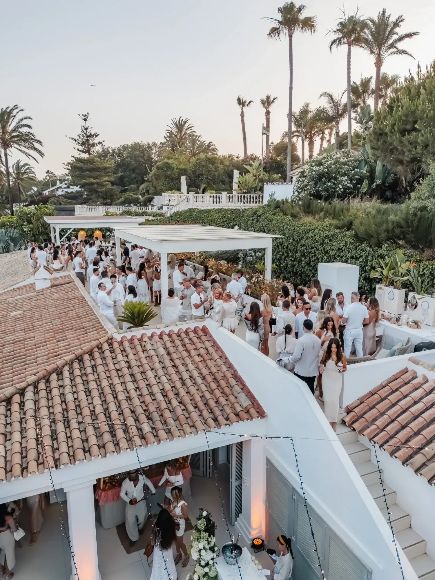Aerial view of the event